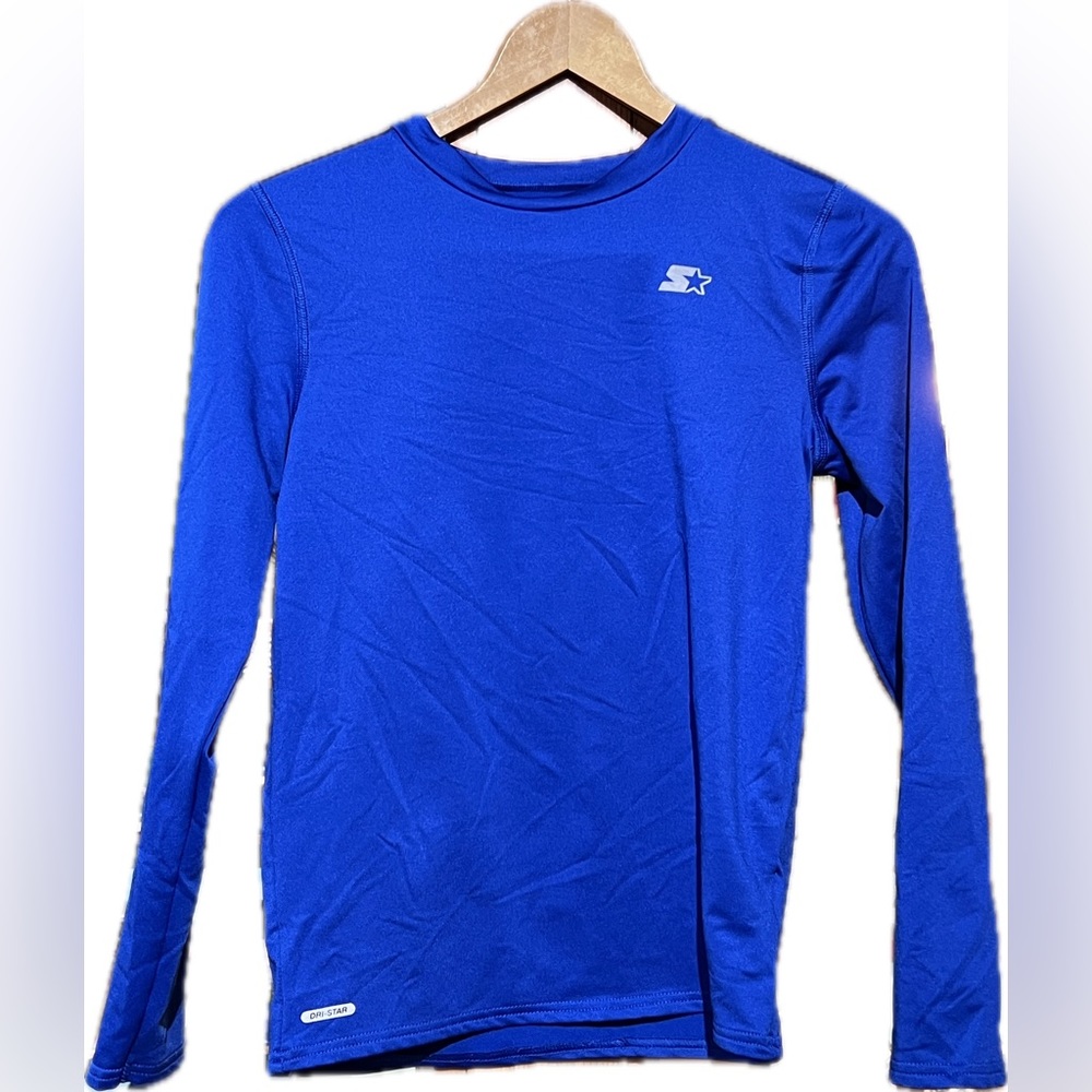 Starter boys, long sleeve royal blue dry fit top size XXL 18 EUC